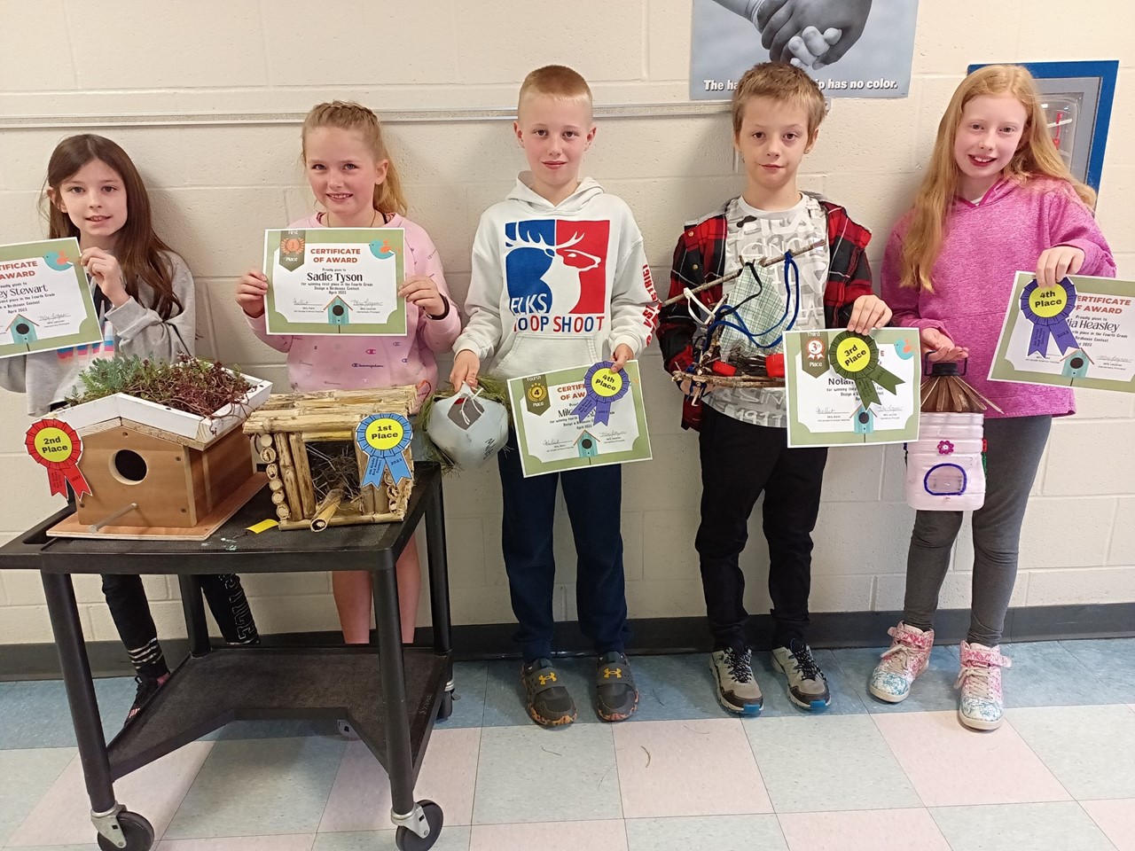 4th Grade Design a Birdhouse Winners